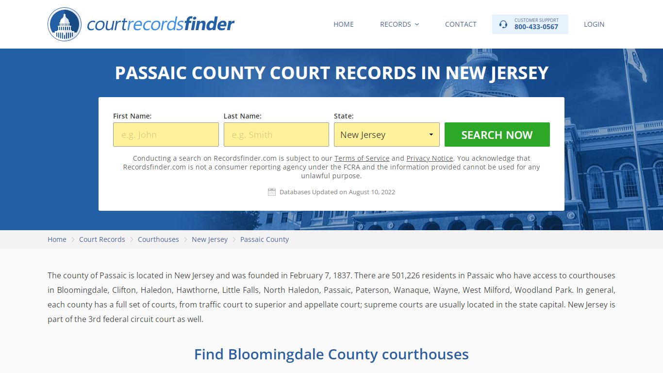 Passaic County, NJ Court Records - Find Passaic Courthouses